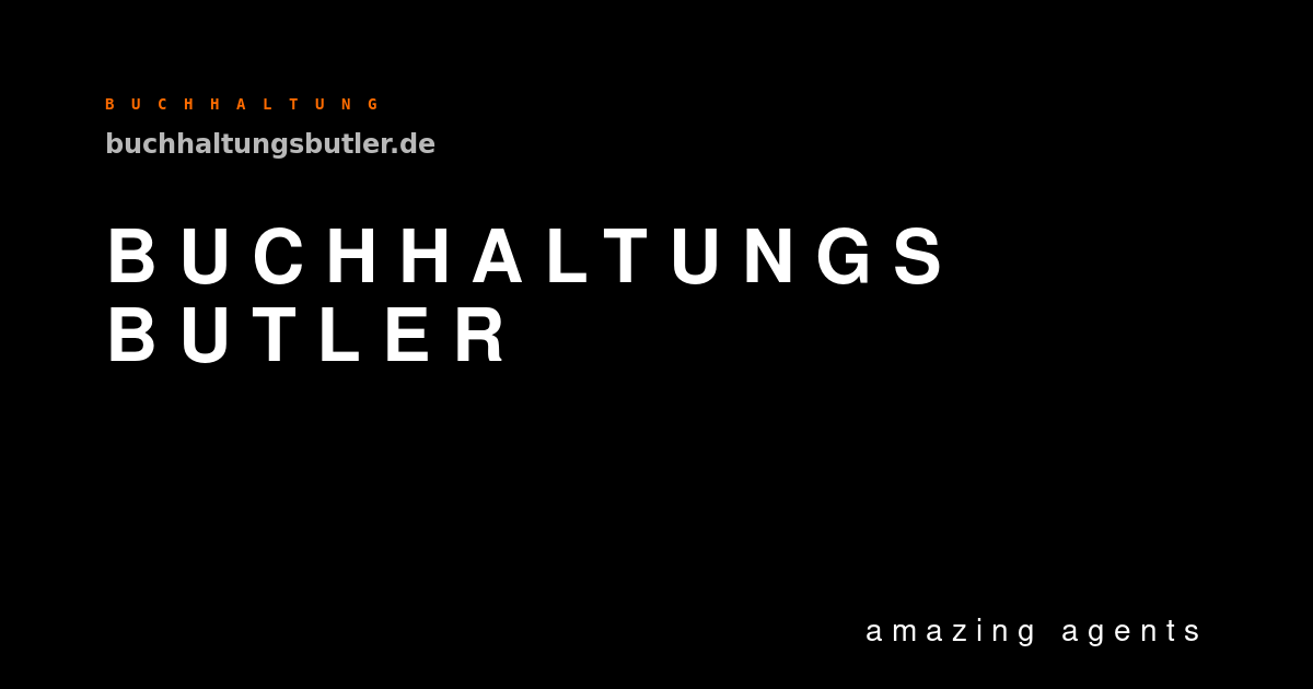Buchhaltungsbutler — Brand-Hero