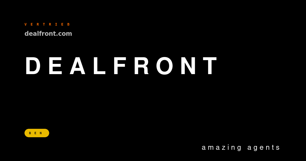 Dealfront — Brand-Hero