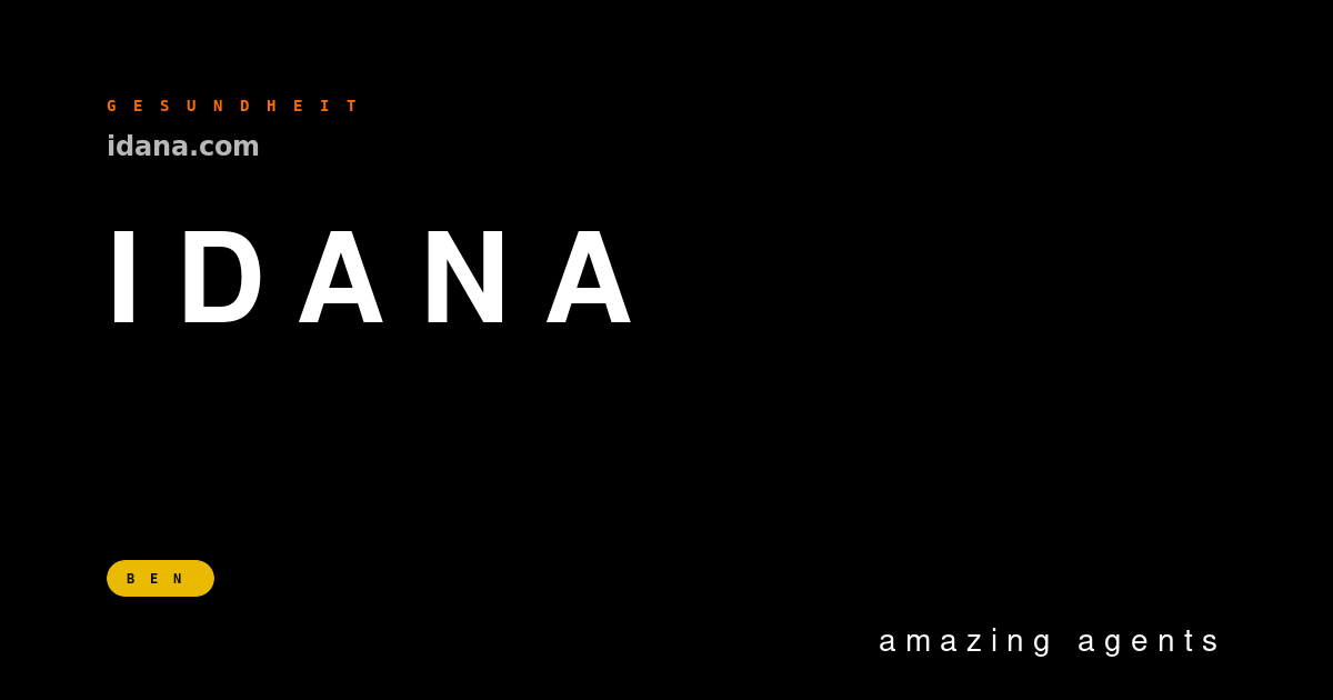 Idana — Brand-Hero
