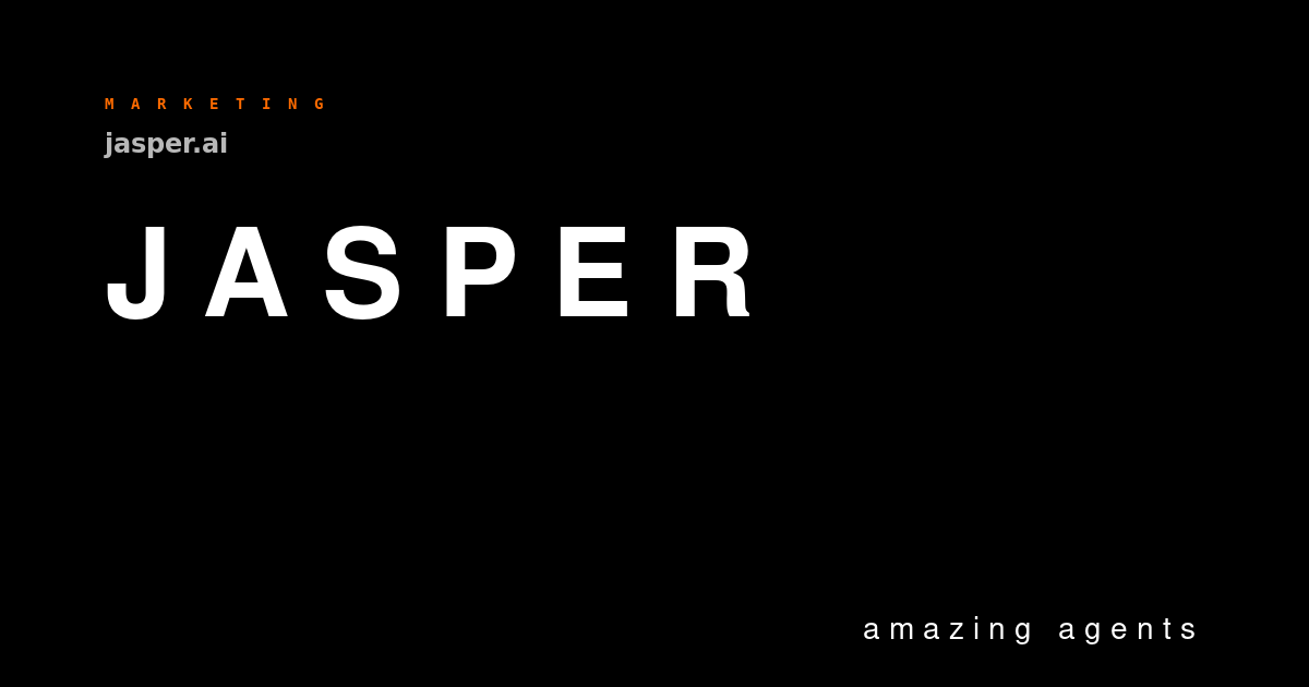 Jasper — Brand-Hero