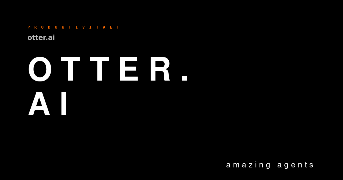 Otter.ai — Brand-Hero