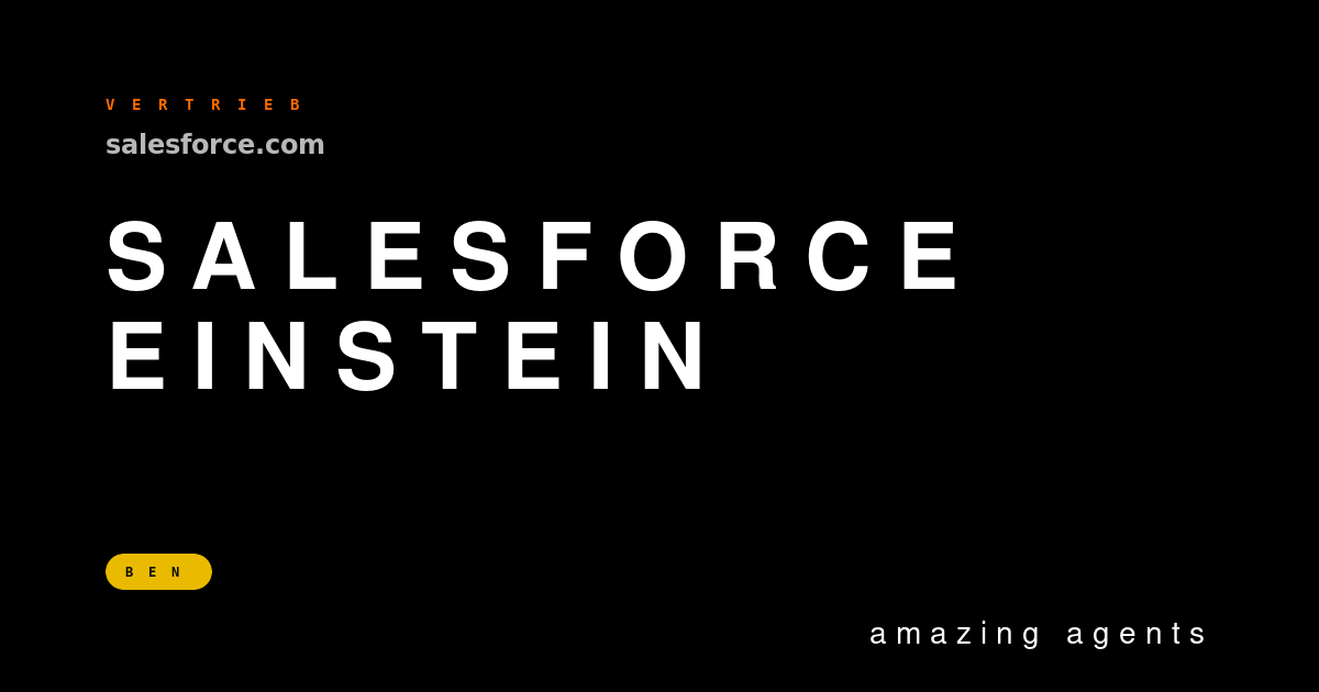 Salesforce Einstein — Brand-Hero