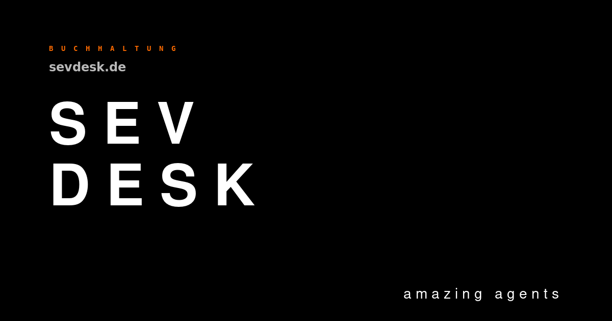 sevDesk — Brand-Hero
