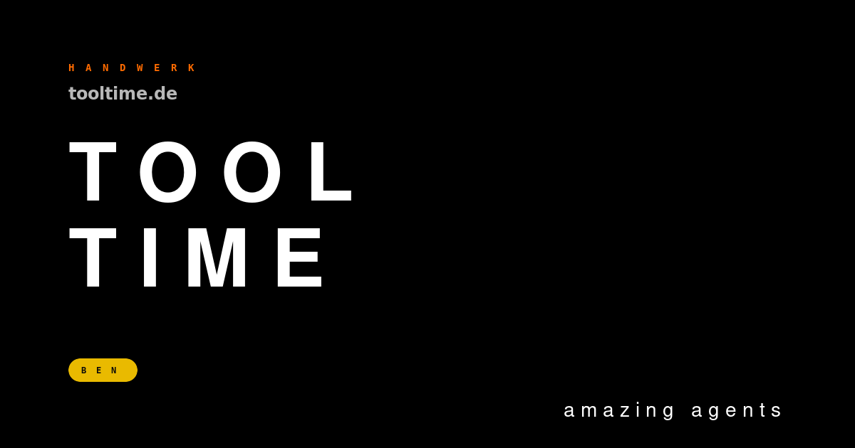 ToolTime — Brand-Hero